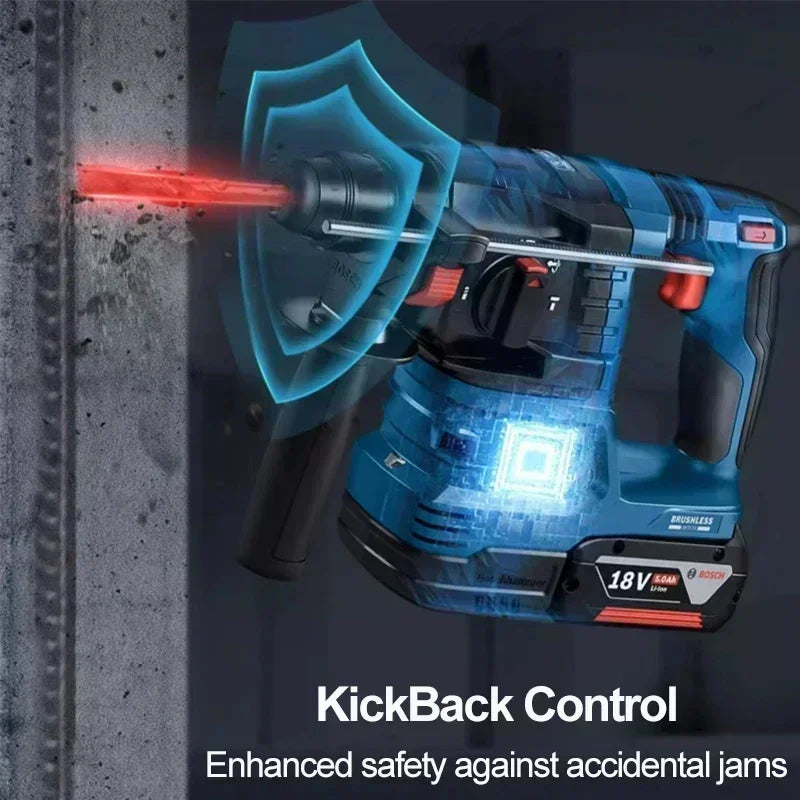 BOSCH GBH 185-LI Professional Brushless Rotary Hammer Impact Drill SDS PLUS 18V Rechargeable Electric Bare Tool GBH185-LI