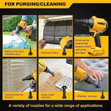 Dewalt Cordless Air Dust Removal Gun Brushless Air Blower With Nozzle Multifunction Dusting Machine Inflator For Dewalt 20V