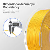 ELEGOO 5KG/10KG 1.75mm Silk PLA Filament,3D Printer Filament 1kg Gold Silver Fits for Most FDM 3D Printers