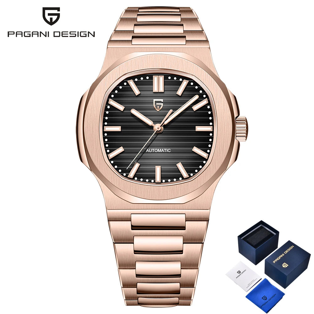 PAGANI DESIGN Automatic Watch For Men Mechanical Watches Men Top Luxury Sports Waterproof Sapphire Stainless Steel Reloj Hombre