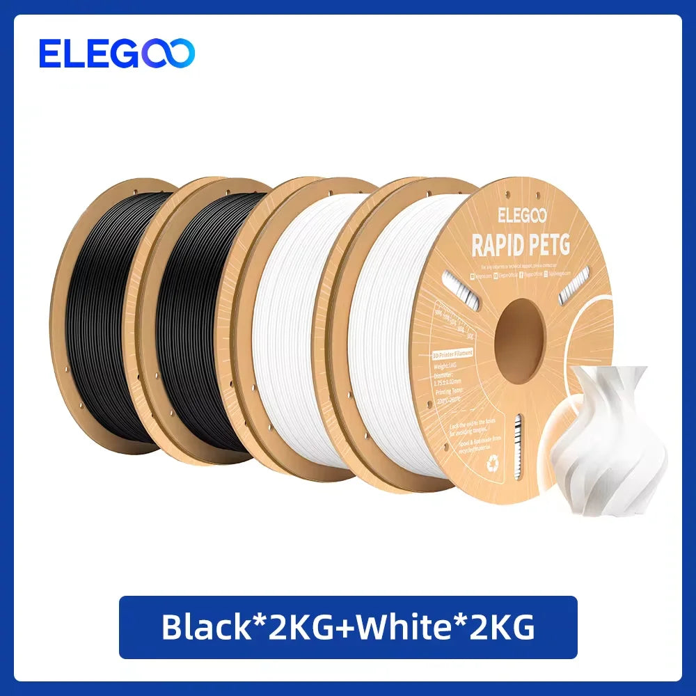 ELEGOO 4KG/5KG/10KG 1.75mm Rapid PETG Filament