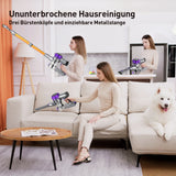 YISORA Cordless Vacuum Cleaner, 40Kpa 55Mins Running Time Wireless Vacuum Cleaner with Touchscreen for Pet Hair, Carpet