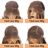 220% Density Lace Front Wigs Human Hair Body Wave P4/27 Highlight 13x4 13x6 HD Lace Frontal Colored 40 46 Inch Human Wig