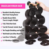 Unprocessed Peruvian Body Wave Human Hair Bundles With Closure Frontal Invisible Melt Skin 4x4 5x5 13x4 HD Lace 3 4 Bundle Weave