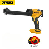 DeWalt Cordless Electric Caulking Gun 20V 6-Speed for Doors Windows Glass Sealant Adhesive Glue Gun with LED Light Tool