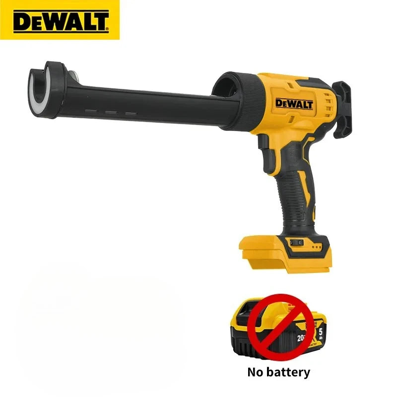 DeWalt Cordless Electric Caulking Gun 20V 6-Speed for Doors Windows Glass Sealant Adhesive Glue Gun with LED Light Tool