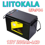 LiitoKala 12V 300Ah 200Ah LiFePO4 Battery 100Ah 120Ah 150Ah Campers Waterproof Golf Cart Battery Off-Road Off-grid Solar Energy