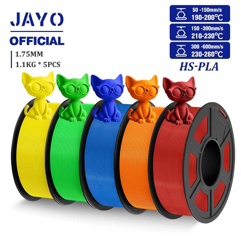 JAYO High Speed PLA Filament 5.5KG PLA 3D Filament For FDM 3D Printer Neatly Wound PLA 3D Printing Materials 100% No Bubble