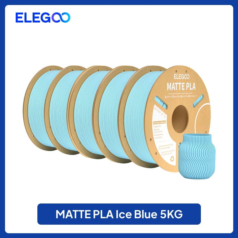 ELEGOO 4KG/5KG/10KG 1.75mm Matte PLA Filament