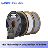 ELEGOO Glass Fiber PETG-GF Filament 1.75mm Gray White Black 1KG/2KG/5KG/10KG For US EU