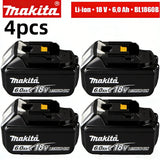 Genuine Makita 18V Battery 6ah,With Battery Indicator Rechargeable Makita Battery,BL1830 BL1840 BL1850 Power Tool Battery