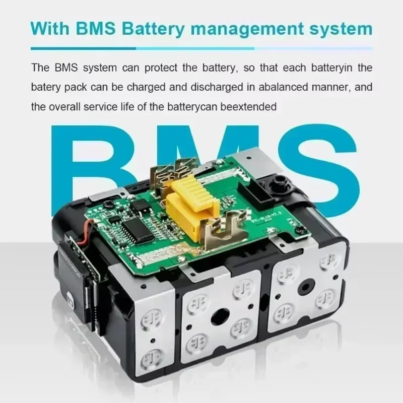 100% Original Style 18V 6.0Ah Rechargeable Battery Use Power Tool Battery Compatible With Makita BL1830 BL1860B Cordless Tools