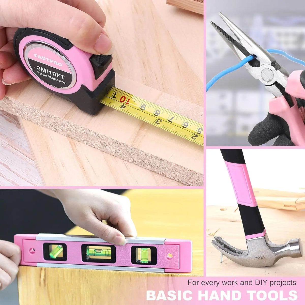 177-Piece Pink Cordless Drill and Tool Set for Women, 20V Lithium-ion with Storage Case