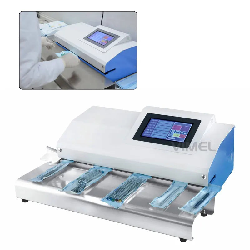 Dental Laboratory Fll Automatic Sealing Machine With 7 Inch  LCD Screen Sealer Packaging Machine Medical Sterilization Equipment