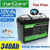 VariCore 12V/12.8v 340Ah 360Ah 180Ah 120Ah 100Ah 4s LiFePO4 Battery Lithium Iron Phosphate Batteries for RV Golf Cart Tax Free