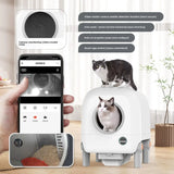 Fully Enclosed Fresh Air Deodorizing Smart Cat Litter Box Automatic Cat Litter Box Cat Toilet APP Large Capacity