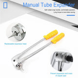 Tubing Flaring Tool Copper Pipe Expander Lever Type Tubing Expanding Tool Portable Manual Copper Aluminum Pipe Tube Expander Kit