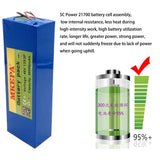 48V 13S3P 36Ah 21700 electric scooter folding takeaway car electric motorcycle lithium ion battery, with BMS，high power