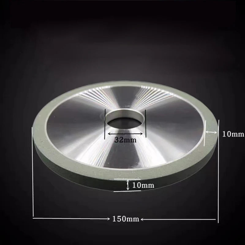 Diamond Grinding Wheel P150*10*10 Grinding Turning Tool Steel Alloy Tool Drill Bit Milling Cutter