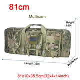 LQARMY 32 38 42 48 inch Tactical Double Rifle Case Molle Rifle Bag Sniper Airsoft Gun Case Backpack Hunting Gun Holster