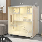 Solid Wood Cages Super Large Cat Villa Double-storey Cat Cage House Home Luxury Nest Cat Cabinet Indoor Pet  House