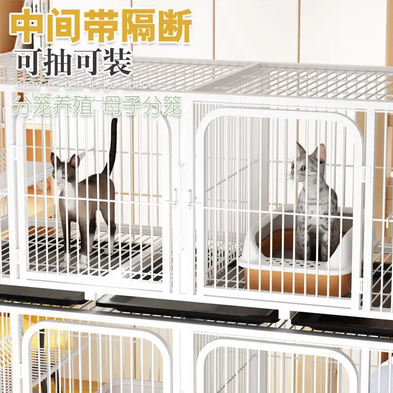 Cat cage Three-layer cat cage Breeding Breeding cage Pigeon with partition Platform display Breeding