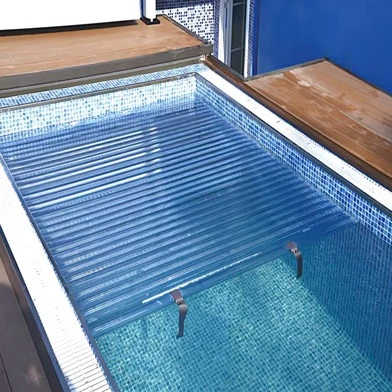 Automatic Electric Pool Cover Remote Control Retractable Swimming Pool Safety Protection Shield Heavy Duty Cover New Style