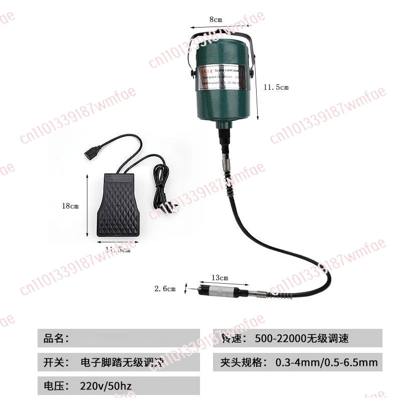 Electric Hanging Grinder HighPower Hanging Drill Jade Engraving Machine Small Wood Carving WoodworkingCarvingHandheld