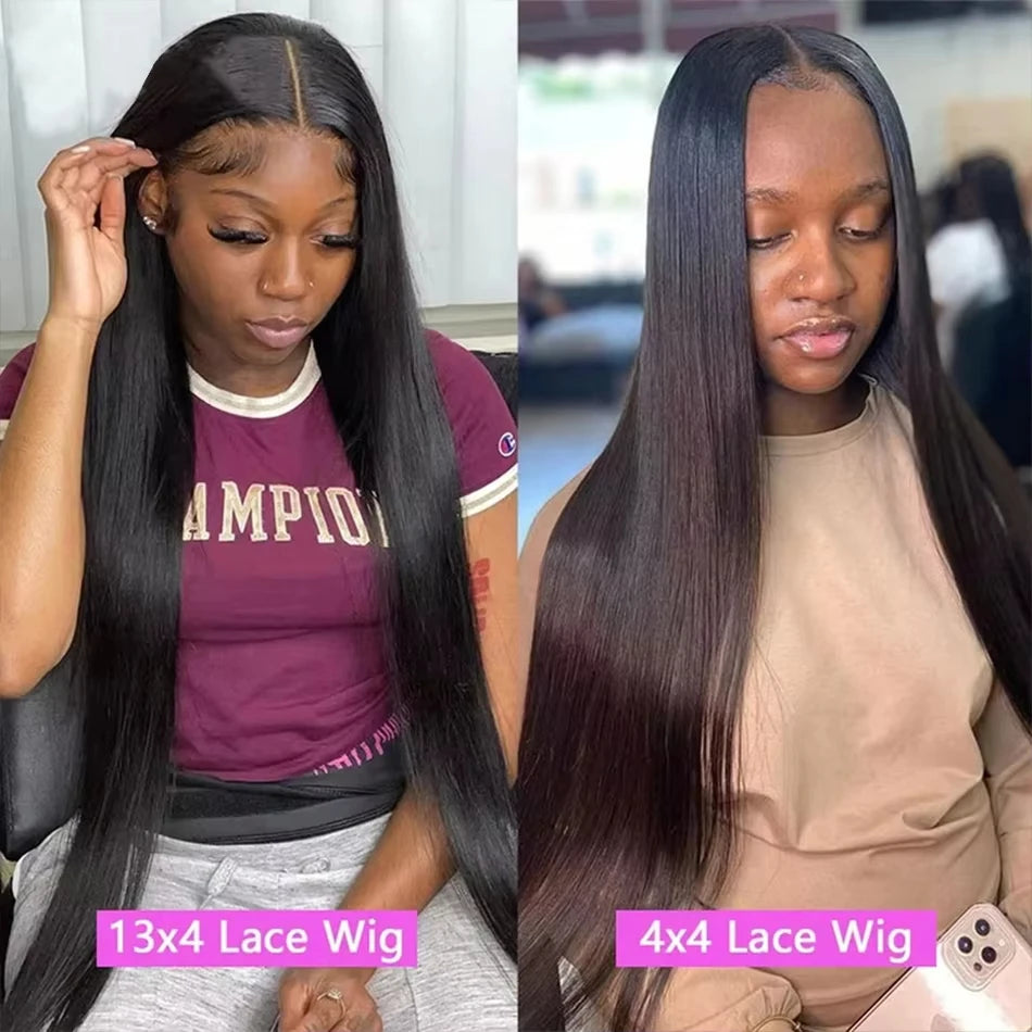 30 40 Inch Glueless Wigs Bone Straight 13x4 Lace Front Wig 13x6 HD Lace Frontal Wigs 5x5 Black Closure Brazilian Human Hair