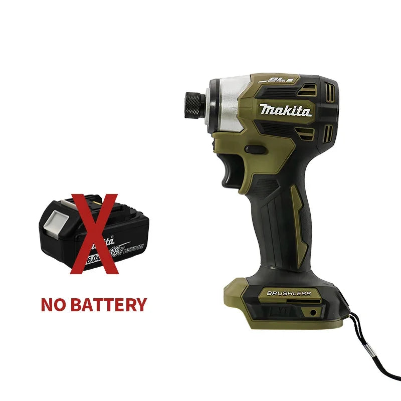 Makita DTD173 18V LXT Cordless Brushless Impact Driver 180 N·M Wood Bolt T-Mode Electric Drill Rechargeable Power Tools