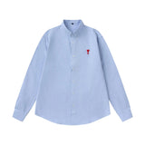 2026 New Men's Long Sleeve Casual Shirt Double Chest Pocket Button Up Soft Loose Linen Comfy Daily Work Street Outdoor Wear Tops