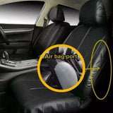9pcs/Set Car Seat Cover Universal Leather Black Seat Protector Cover Complete Set of All Seasons Car Interior Accessories