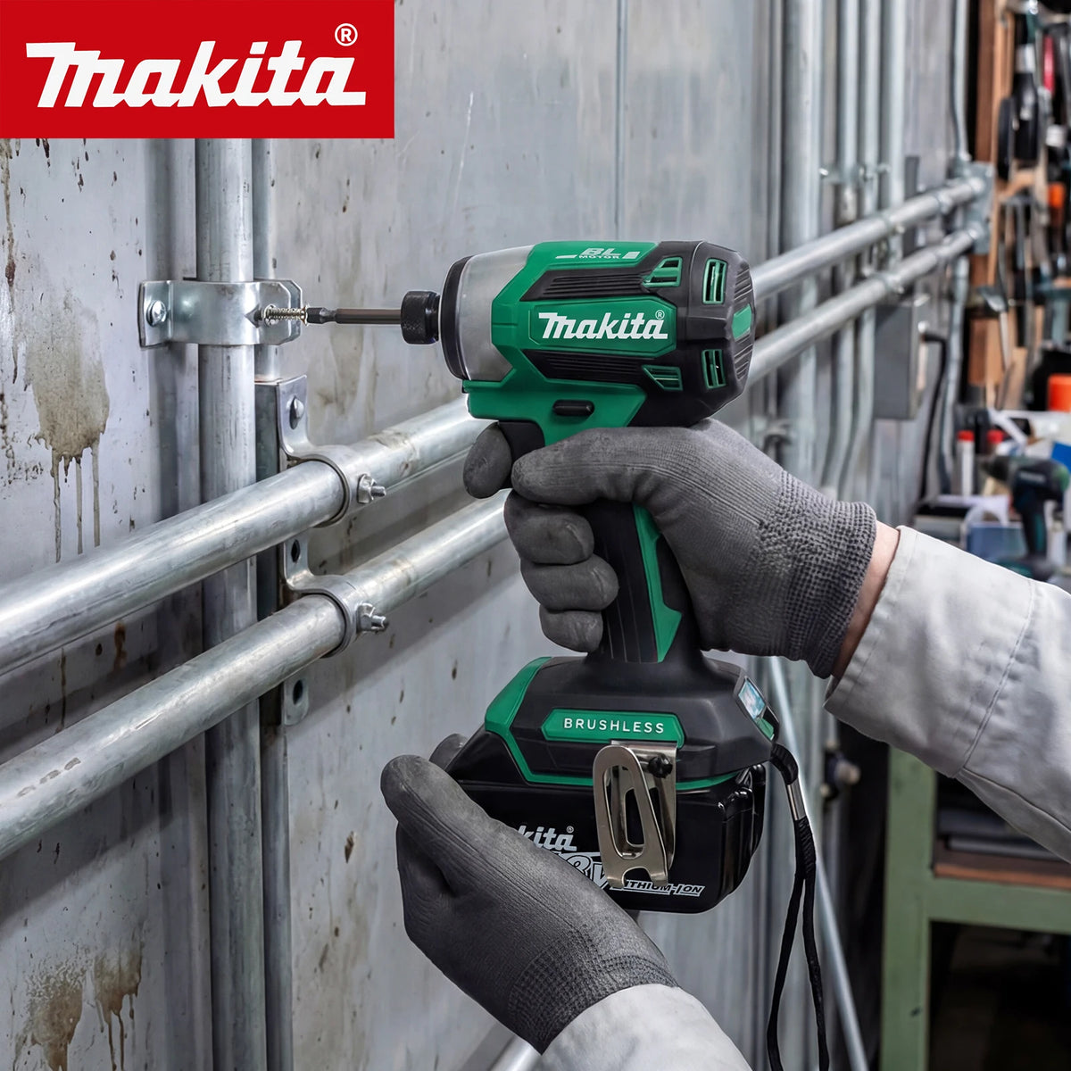 Makita DTD173 Brushless Impact Driver | 180Nm Max Torque with T-Mode for Wood, Bolts & Metalworking（no Battery）