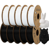 KEEPANG PLA Filament 1.75mm 3D Printer Filament 5/10Rolls 3D Printing Plastic Material 100% No Bubble for FDM 3D Printer MIX