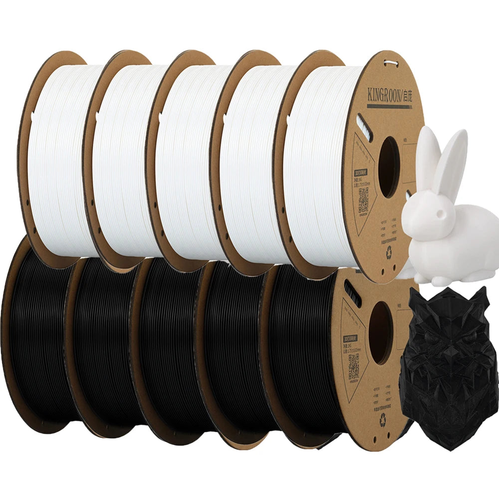 KEEPANG PLA Filament 1.75mm 3D Printer Filament 5/10Rolls 3D Printing Plastic Material 100% No Bubble for FDM 3D Printer MIX