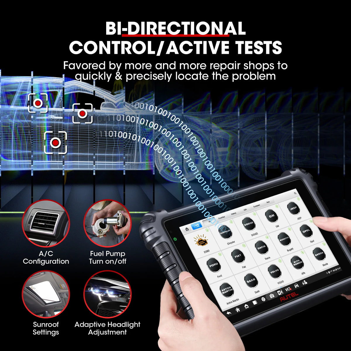 Autel MaxiCOM MK906PRO Car Diagnostic Scan Tools Automotive OBD2 Scanner ECU Coding CAN FD DoIP PK MK906BT MS906PRO