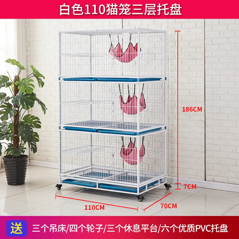 Cat cage Pet foster cage Inpatient cage Isolation cage Multi-layer cat cage Display cage