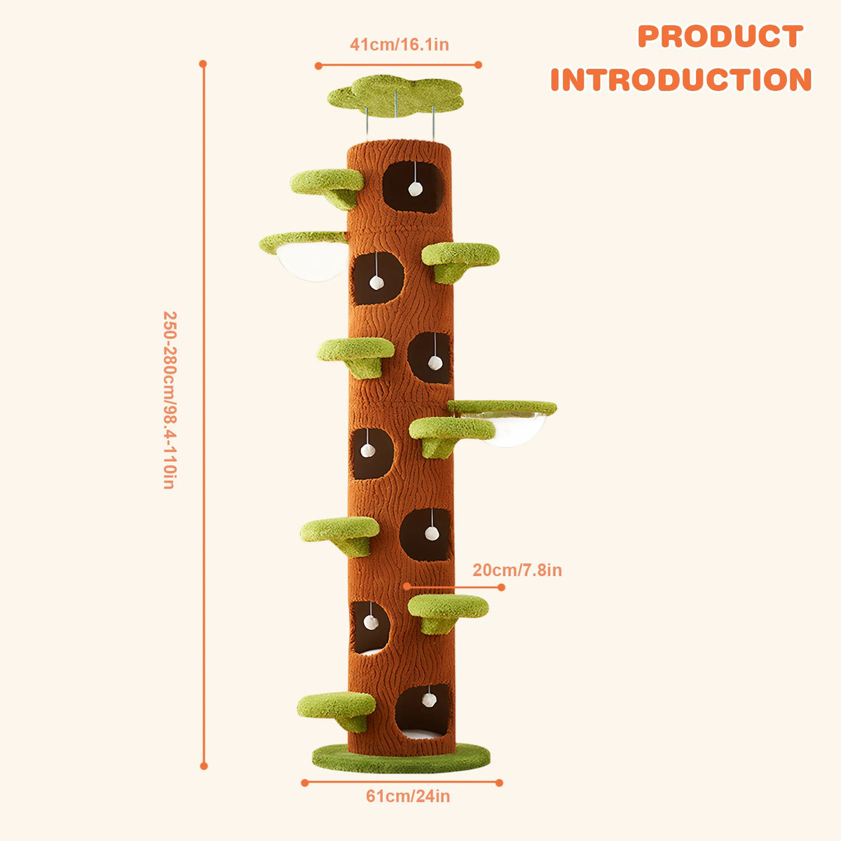 Forest Large Cat Tree with Scratching Post Modern Cat Tower Super Large Cat Tree Tower for Indoor Cats Adults