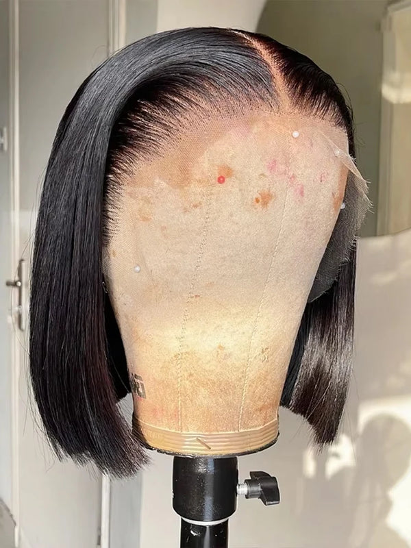 Bone Straight Short Bob Wigs Human Hair HD 13x6 13x4 Lace Frontal Wigs