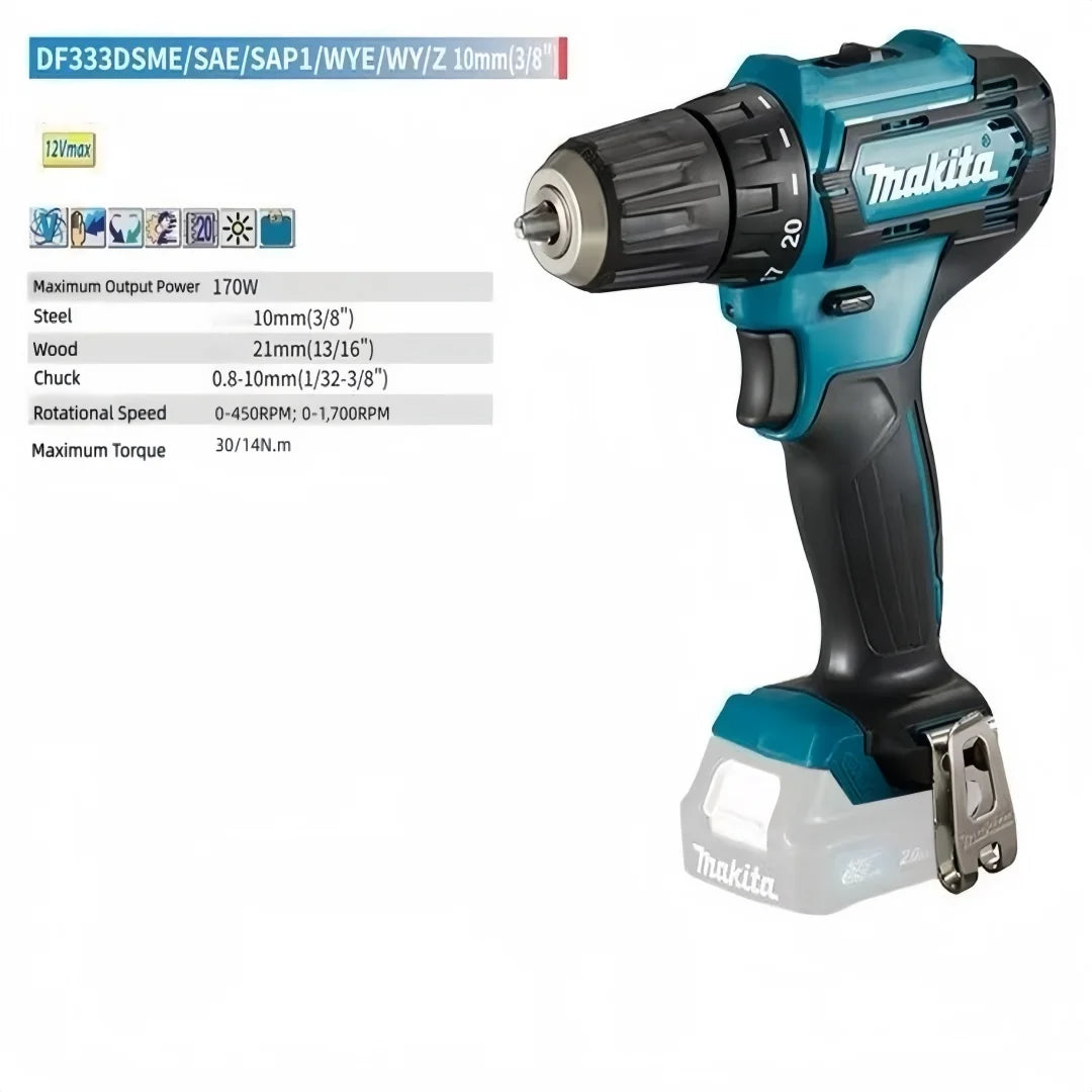Makita DF333DZ 18V Max LXT Lithium-Lon Cordless Variable 2-Speed Driver-Drill  Hybrid Brushless Impact Driver