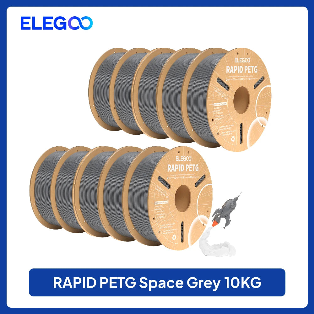 ELEGOO 4KG/5KG/10KG 1.75mm Rapid PETG Filament