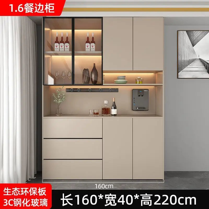 Solid wood wine  high cabinet, locker, integrated entrance cabinet against the wall,