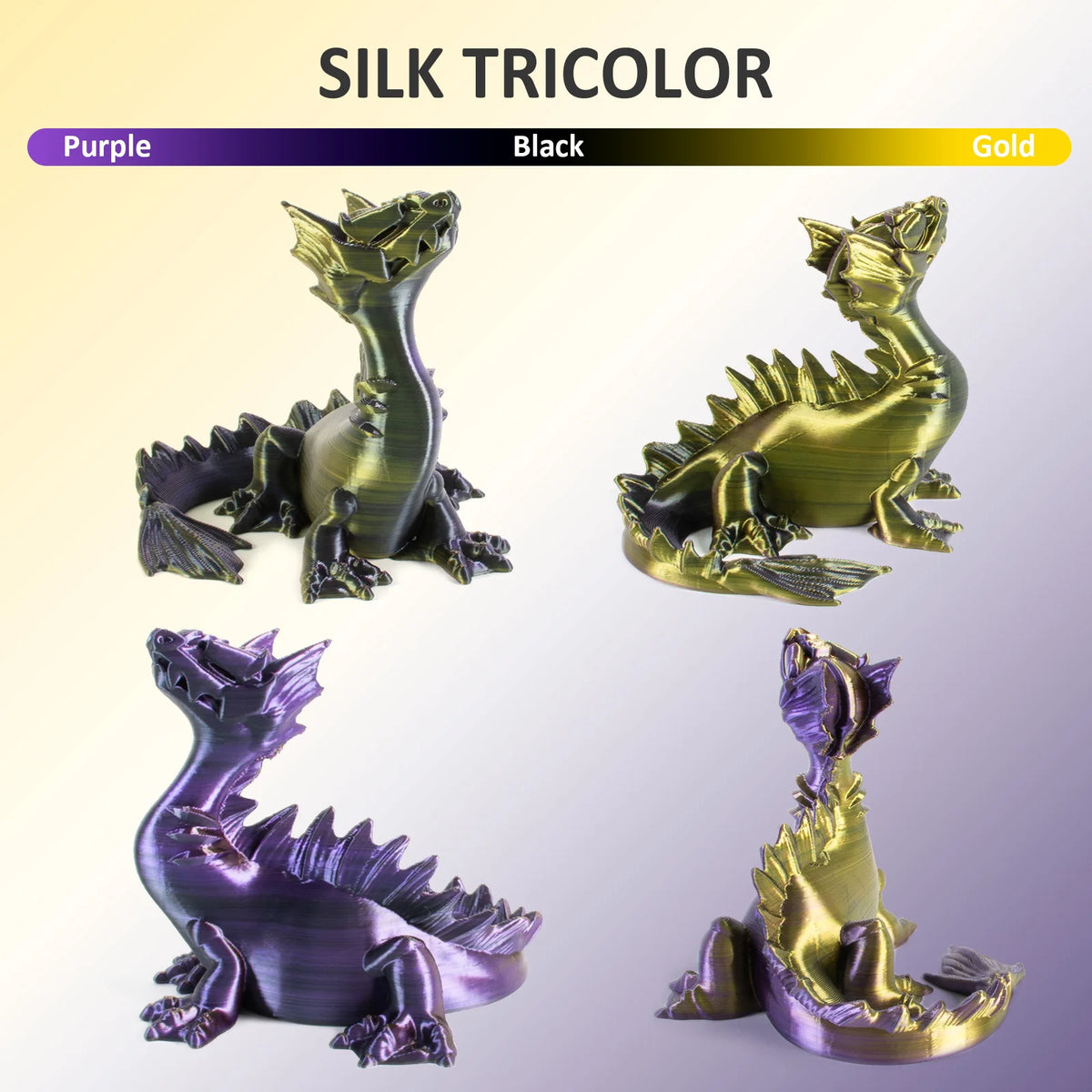Geeetech 5Kg Three Tri Color Silk PLA Filament , 3D Filament 1,75 mm Spool Wire  (+/-0.03mm) Vacuum packaging, special color