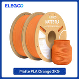 ELEGOO Multiple-Color Matte PLA Filament 1.75mm 2KG/4KG/5KG/10KG For EU US