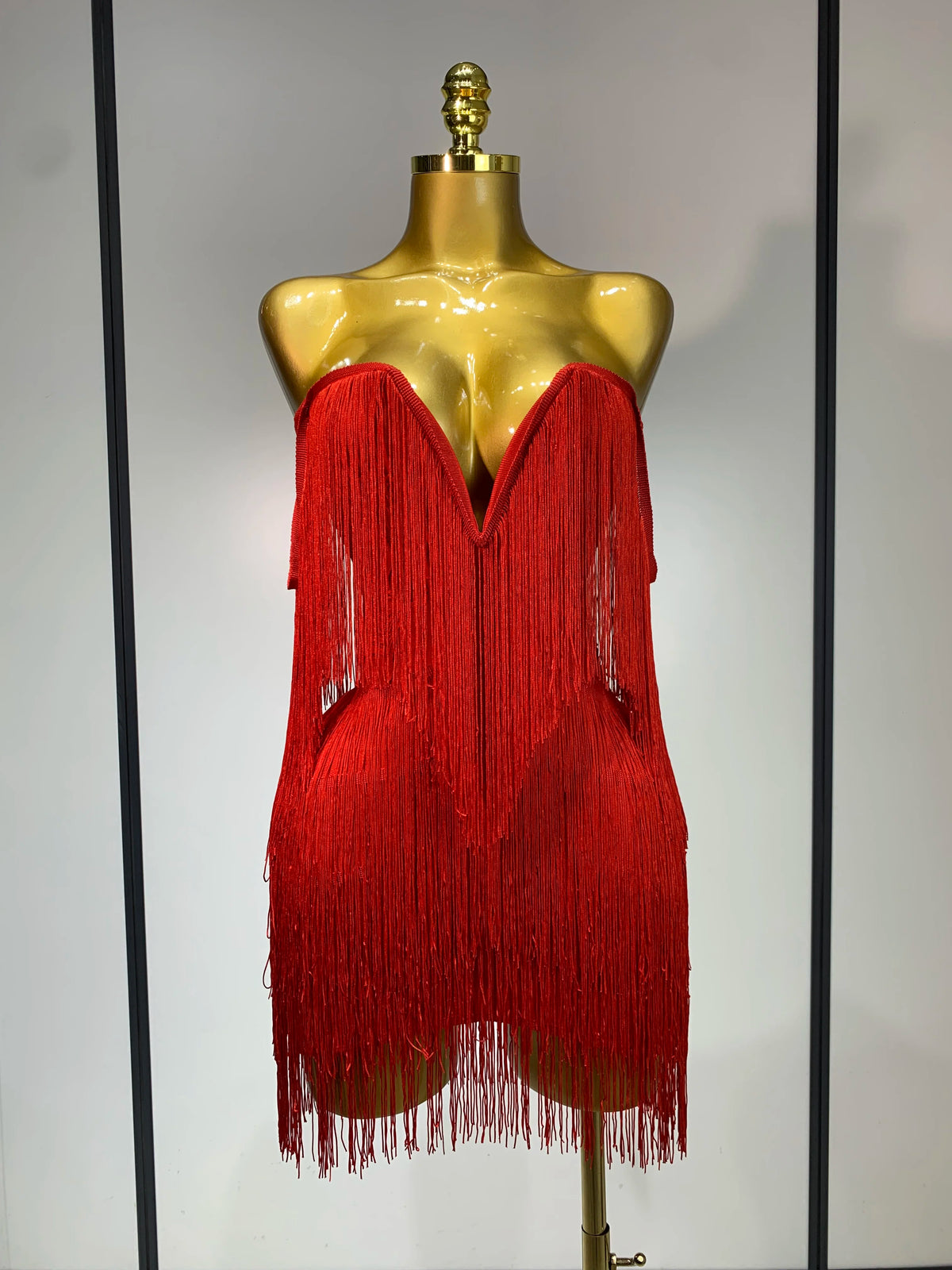 Women Sexy Strapless Tassel Off Shoulder Bandage Dress Fancy Club Celebrity Evening Party Mini Bodycon Dress Birthday Vestido