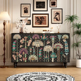 -*French side cabinet solid wood entrance entrance shoe cabinet integrated living room wall storage table