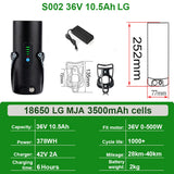 Mini Bottle EBike Battery 36V 10.5Ah 9Ah 48V 7Ah San-yo 18650 Li-ion Battery Pack for Bafang TSDZ2 250W 350W 500W Motor