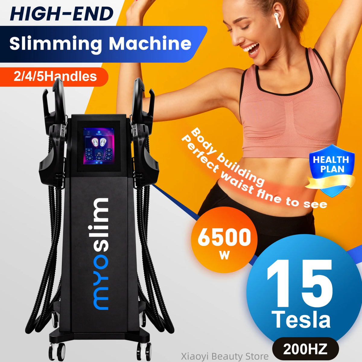 Multifunctional EMS Body Sculpt Machine Fat Burning, Muscle Building & Skin Tightening Hip Lift & Leg Shaping