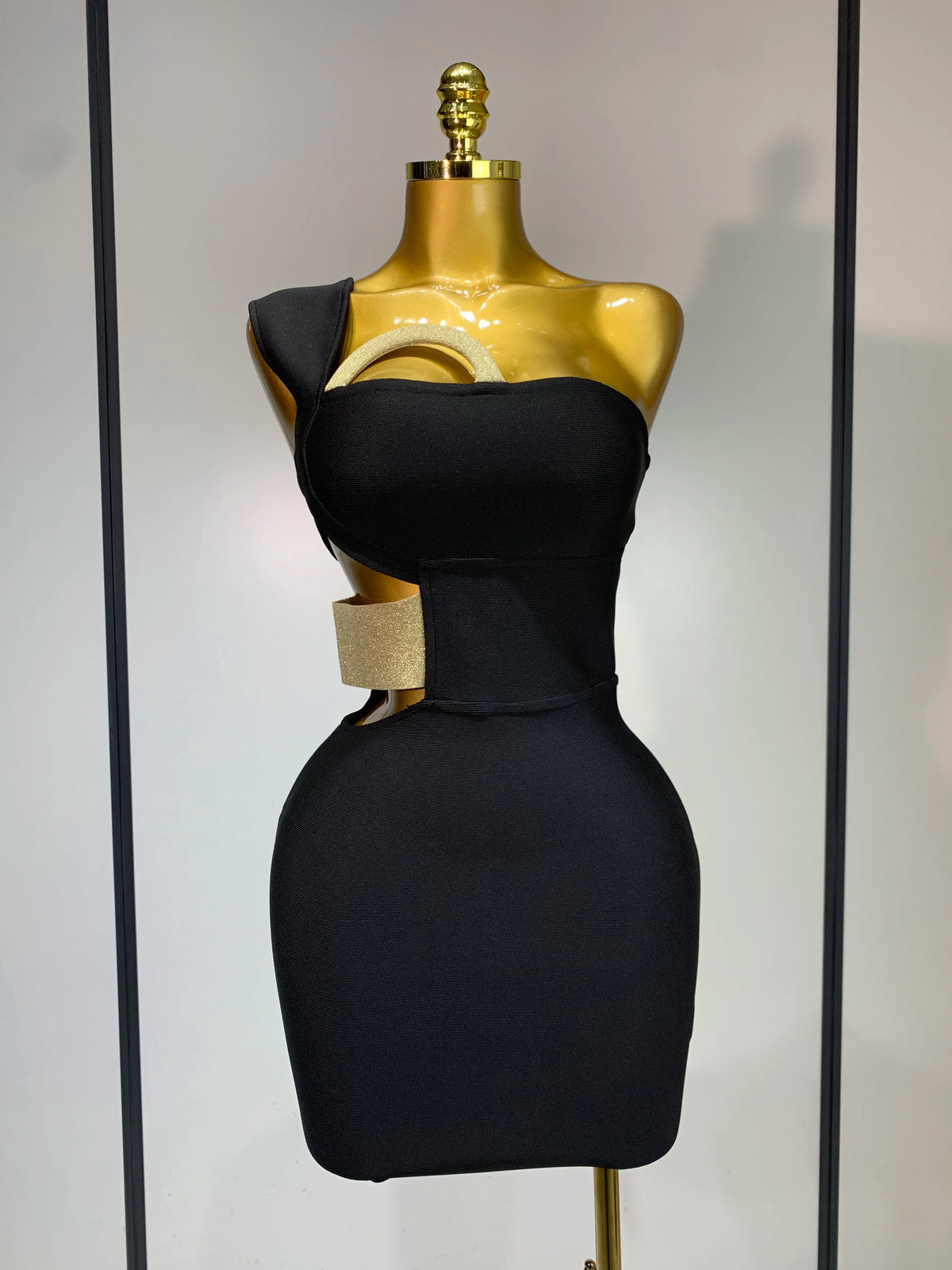 Luxury Birthday Dress Women Sexy Backless Black Bodycon Bandage Mini Dress Celebrate Birthday Evening Party Fashion Dress