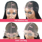 13x6 HD Burmese Curly Human Hair Wig Glueless Wear And Go 100% Human Hair Water Wave Wigs with Spiral End for Women 300% Density